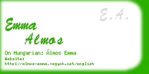 emma almos business card